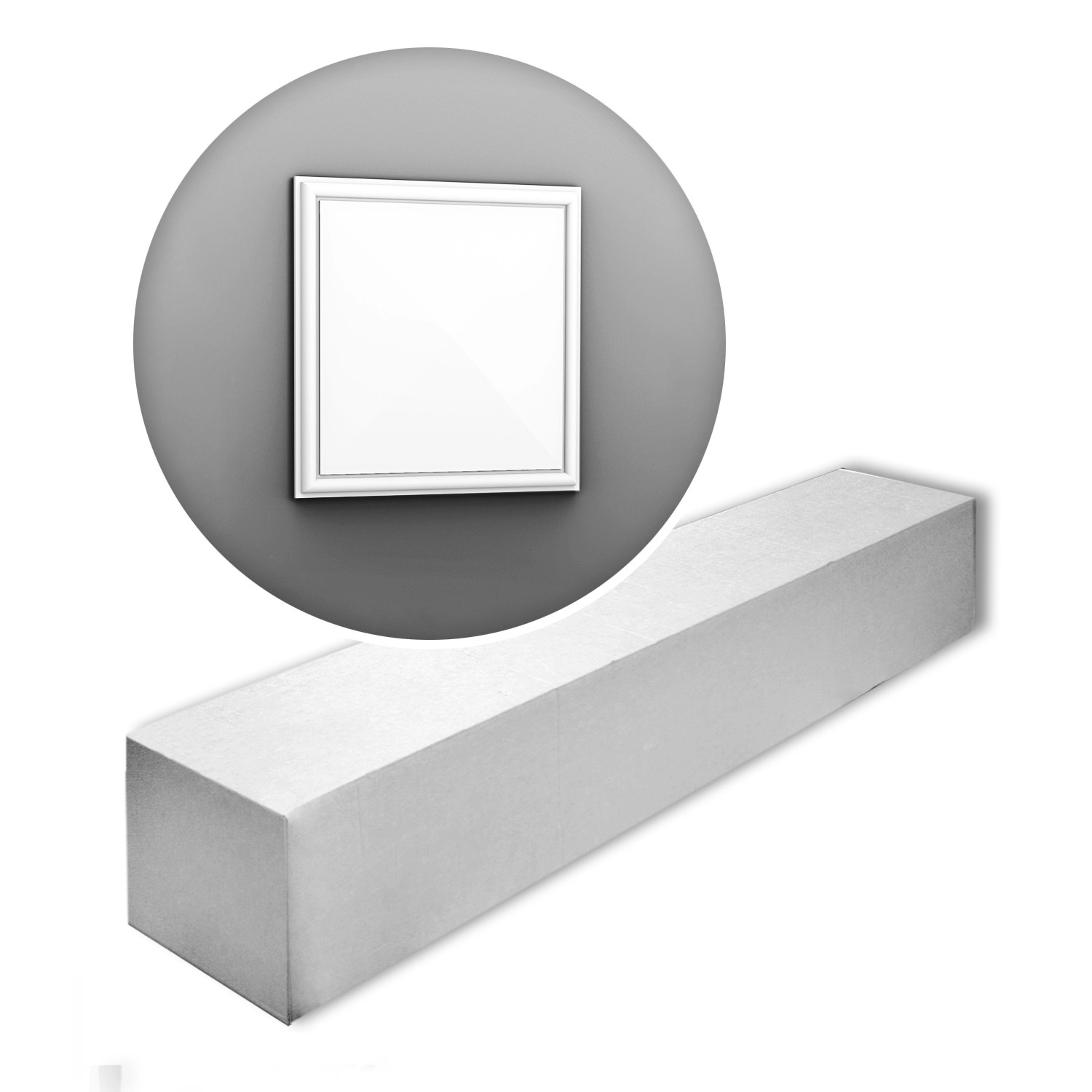 Thumbnail - ORAC DECOR W123-Box LUXXUS 3D Wandpaneel 1 Karton Set mit 8 Paneelen 0,89 m2 Weiß
