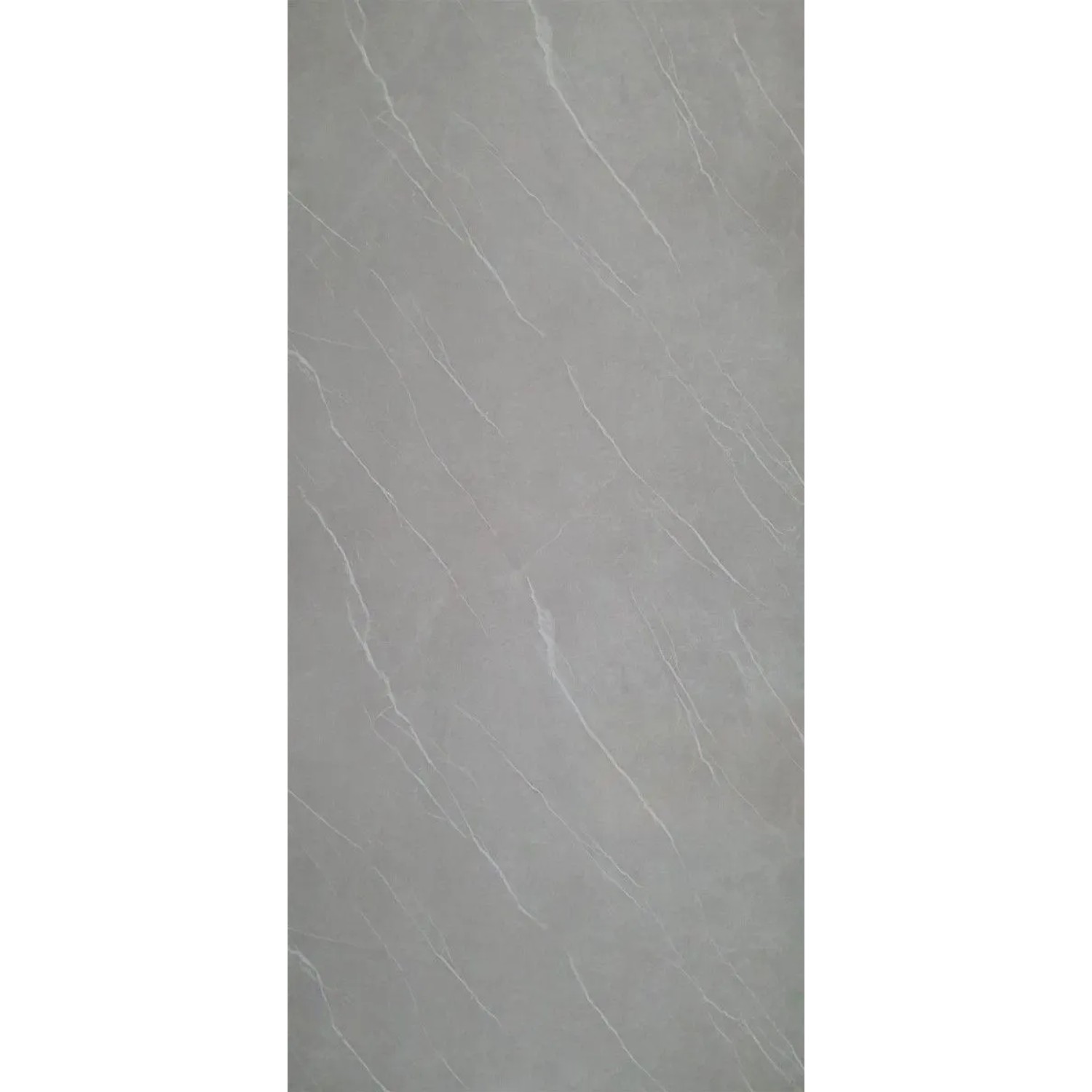 Aluverbund24 PVC Wandpaneele Duschrückwand Küchenrückwand Pietra-Grey in Marmor-Optik Hochglanz 122x244cm