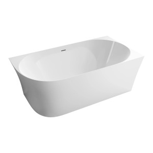Freistehende, rechteckige Badewanne NOVA SLIM LINE aus Acryl in Weiß, 170x78 cm.