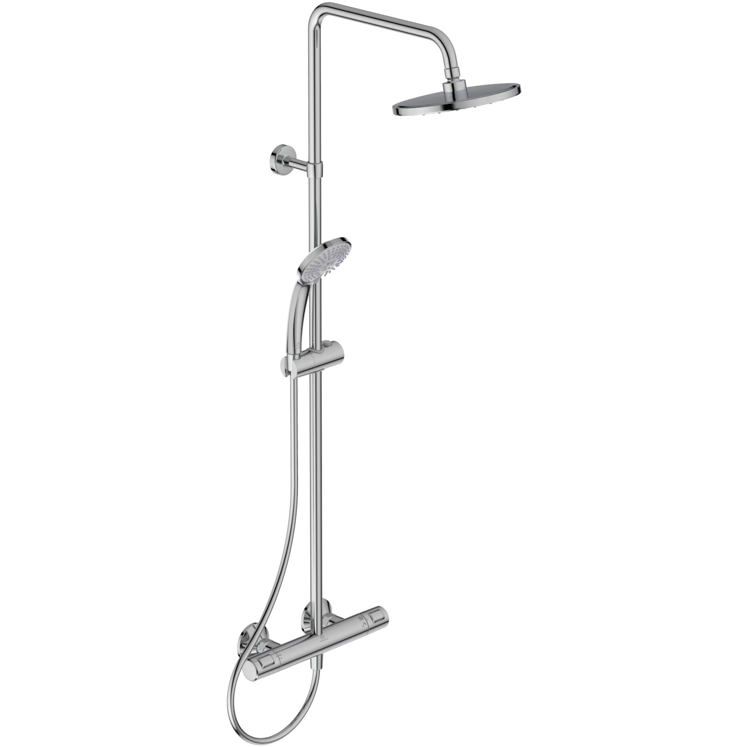 Ideal Standard Duschsystem mit Brausethermostat Ceratherm T25 Chrom