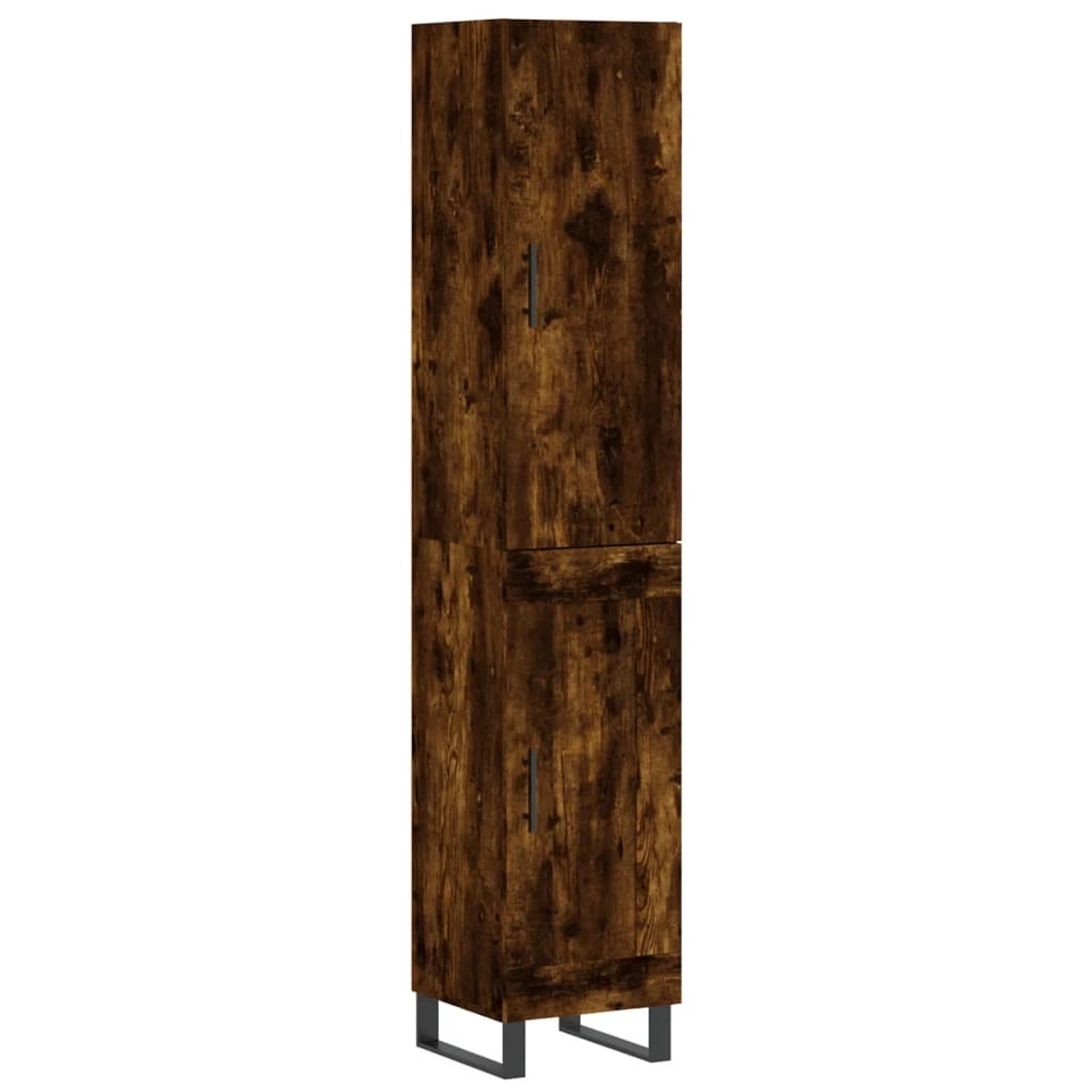 vidaXL Highboard Räuchereiche 34,5x34x180 cm Holzwerkstoff 3199134 günstig online kaufen
