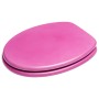 Sanilo WC-Sitz Glitzer Pink aus Holz, stabiler Toilettendeckel für Standard WC Becken.