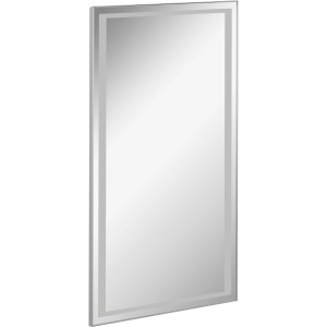 Fackelmann Spiegel Framelight, 40 cm, mit LED-Beleuchtung für Badezimmer.