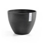 Ecopots Antwerp Pflanztopf, dunkelgrau, 40 cm. Ideal für Innen- und Außenbereich.