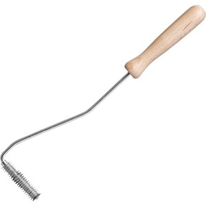 Yachtcare GFK Entlüftungsroller mit Holzgriff, 1,5 x 6 cm, zum Entfernen von Luftblasen.