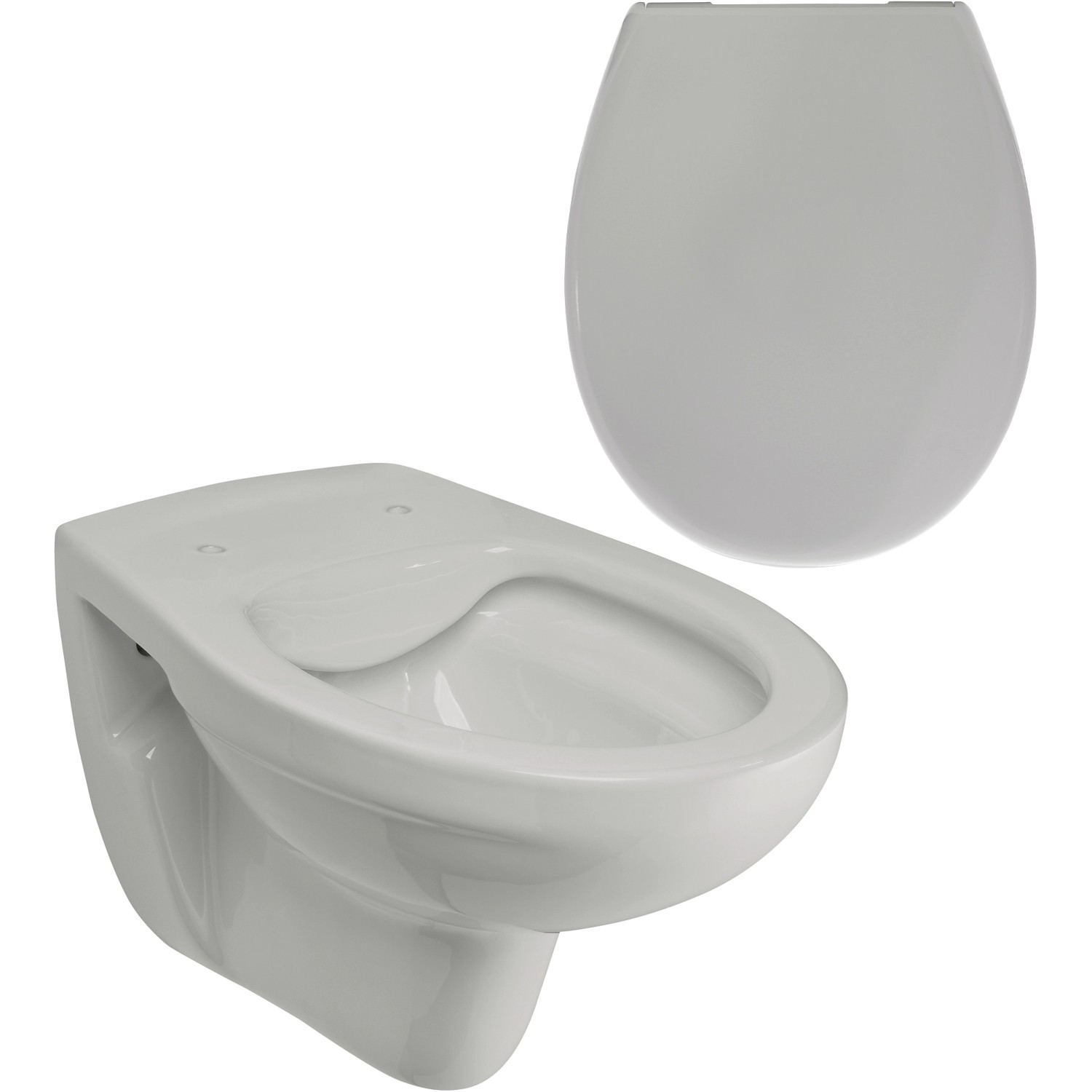 Calmwaters Wand-WC Spülrandlos Tiefspüler Set WC-Sitz Absenkautomatik Manha günstig online kaufen