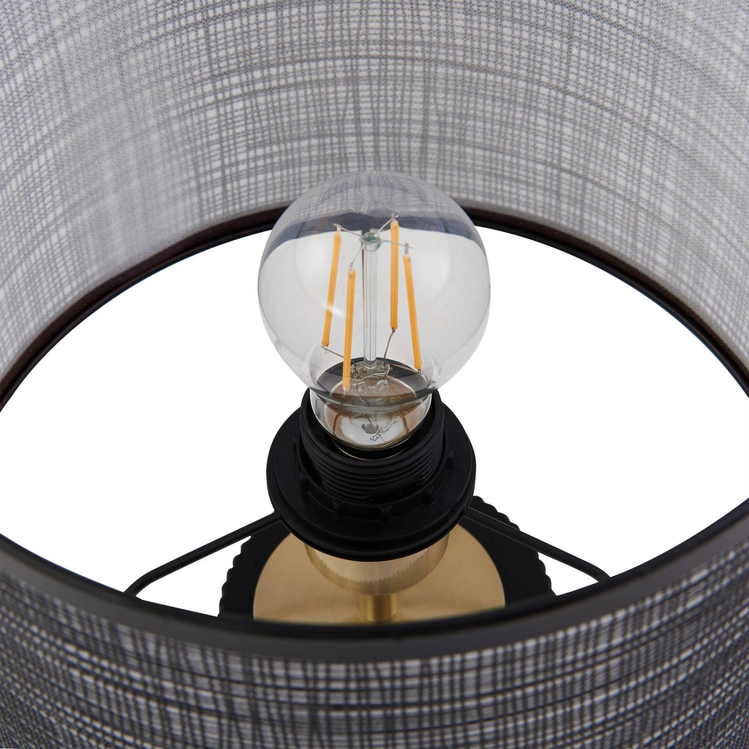 Lindby Tischlampe Sorscha 10030129 Modern in Schwarz aus Glas 1-flammig E27 Wohnzimmerleuchte_10