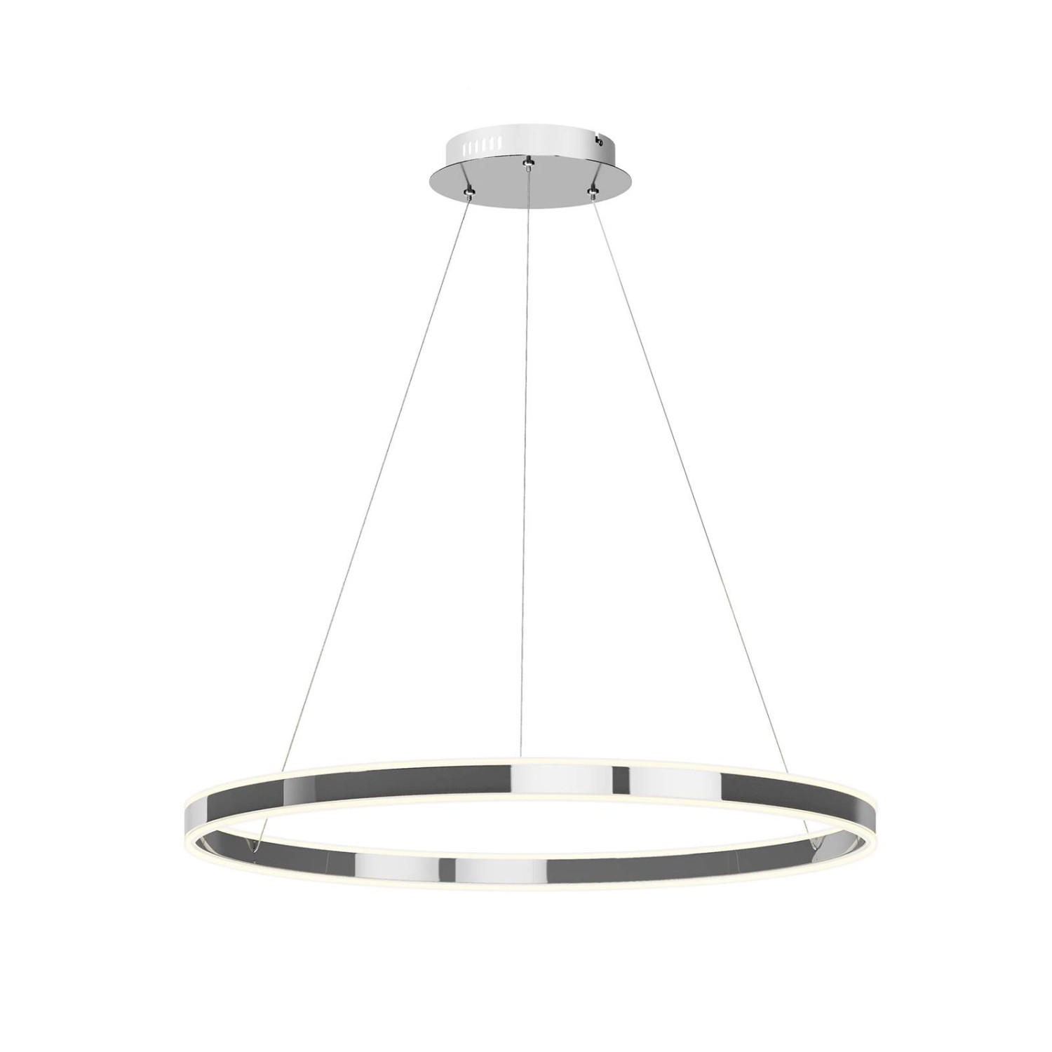 Lucande LED Lyani 9621977 Dimmbar Modern in Chrom aus Metall 1-flammig Wohn günstig online kaufen
