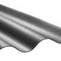 Schwarze PVC-Wellplatte Sinus 76/18, 80x120 cm, für Kunststoffbedachung.