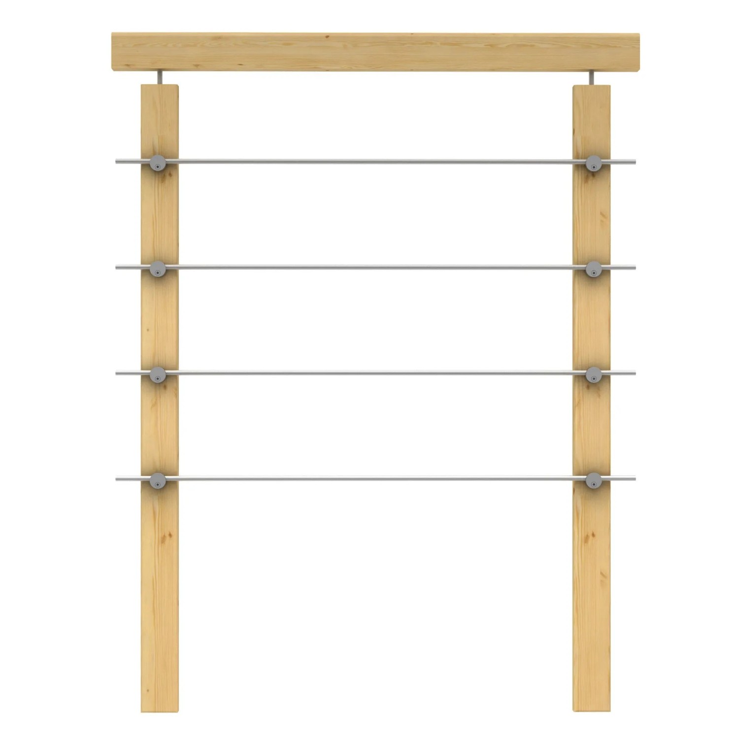 Dolle Brüstungsgeländer zu Raumspartreppe Lyon Kiefer Edelstahlrohre 1 m FS günstig online kaufen