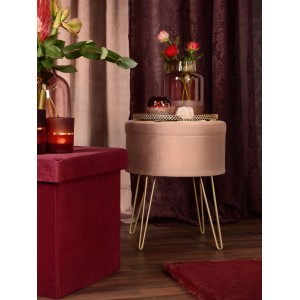 Burgunderrote Glasvase Blush Bordeaux, 25,5 cm hoch, Ø 18 cm. Dekorative Blumenvase für den Innenbereich.