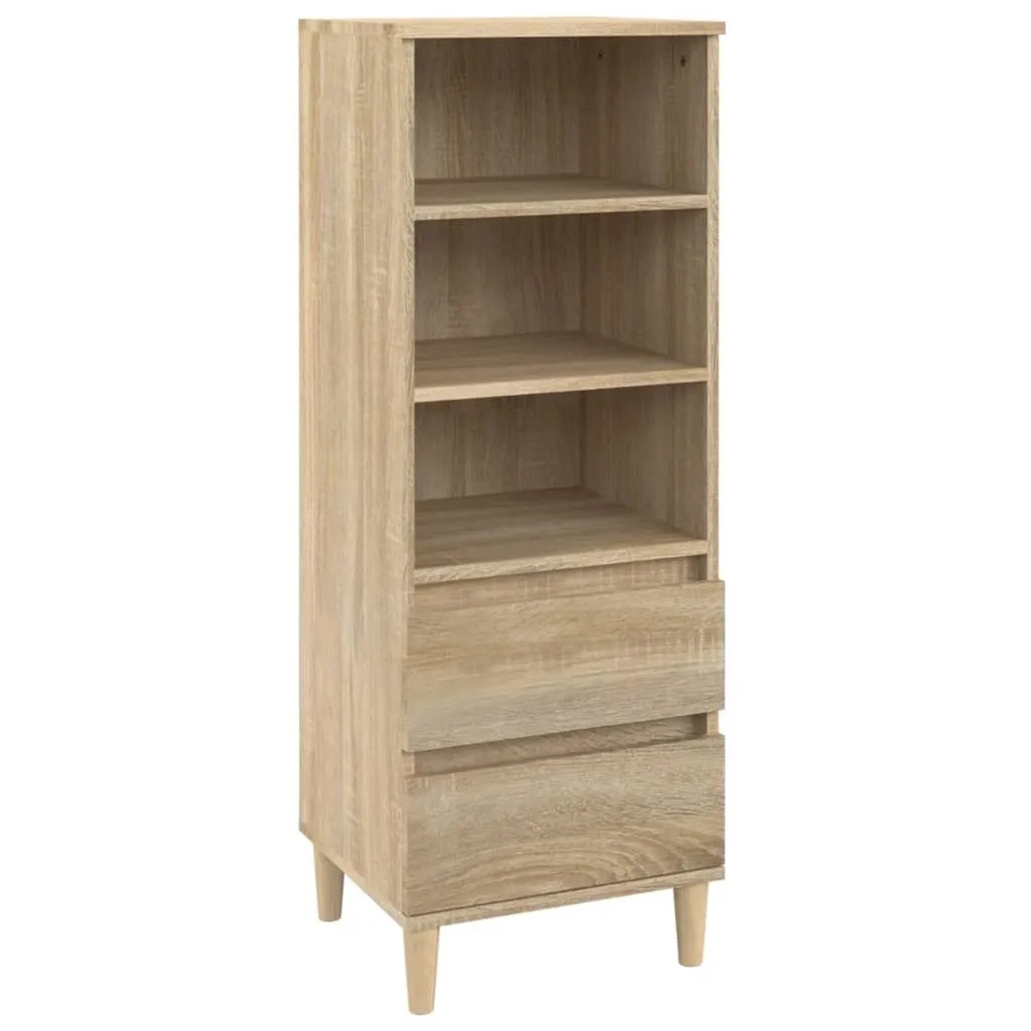 vidaXL Highboard Sonoma-Eiche 40x36x110 cm Holzwerkstoff 821239