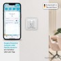 Homematic IP Wandtaster 6-fach, weiß, Unterputz, mit Smartphone-App zur Smart Home Steuerung von Geräten.