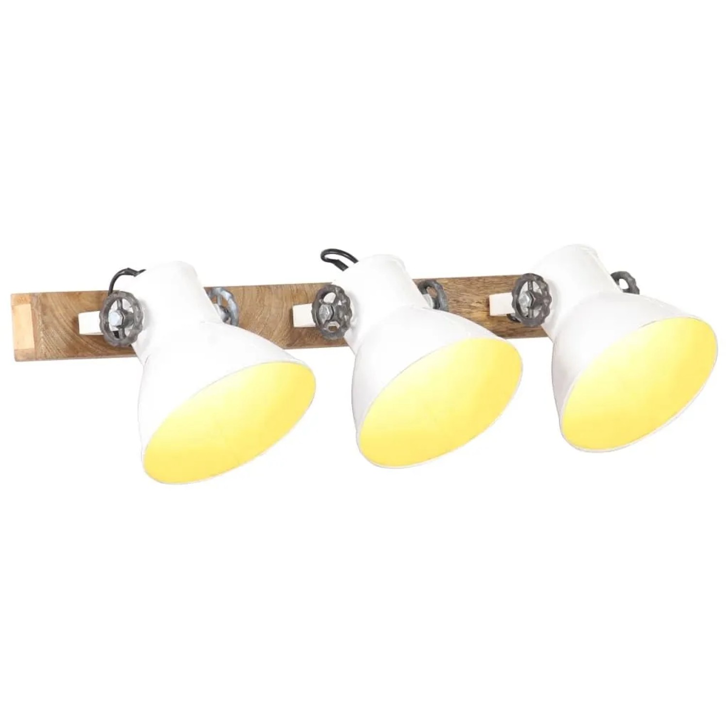 vidaXL Wandlampe Industriestil Weiß 65x25 cm E27 320517