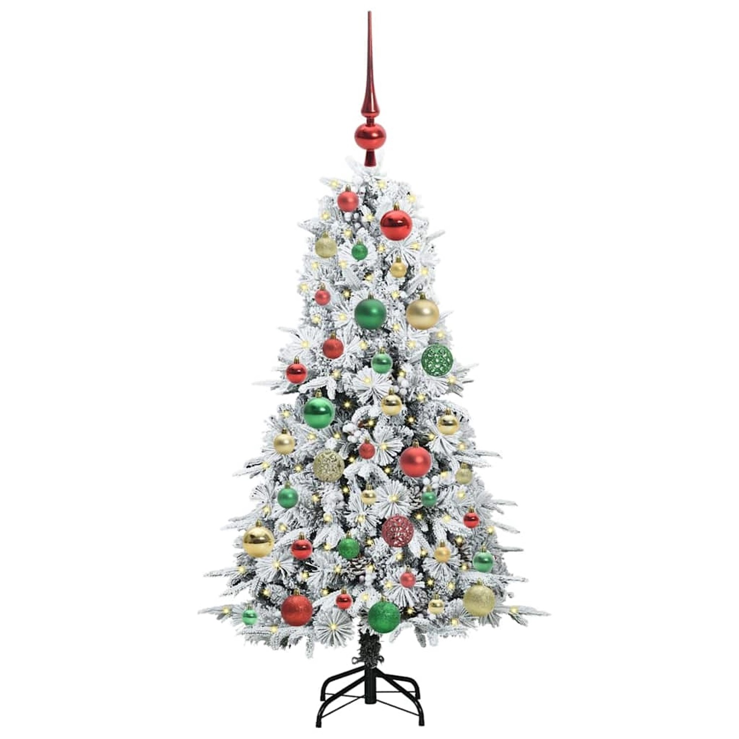 vidaXL Künstlicher Klappbarer Weihnachtsbaum Grün 120 cm PE und PVC 3397466