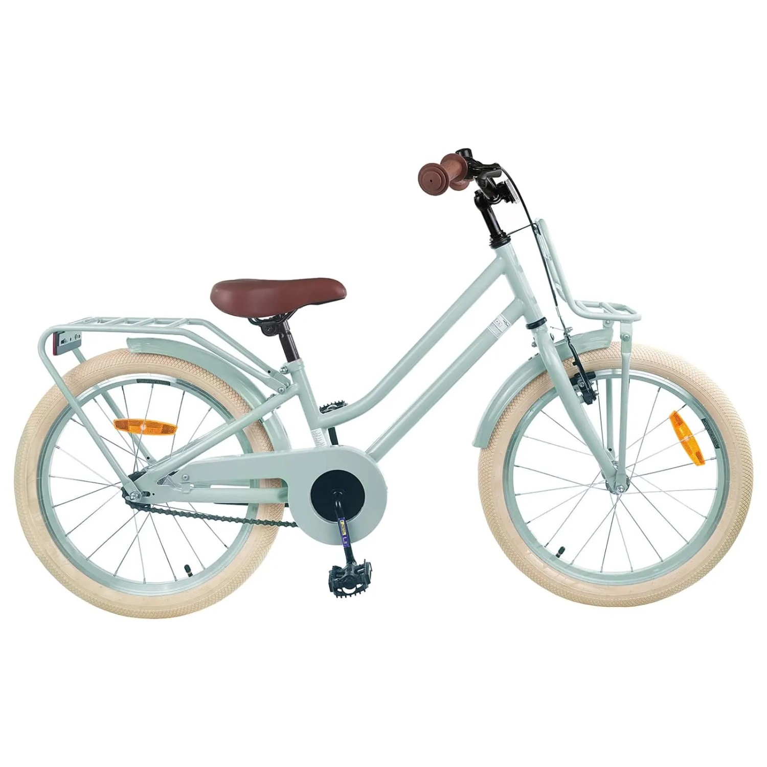 vidaXL Kinderfahrrad 18 Zoll für 5-7 Jahre Alt Hellgrün 42009172