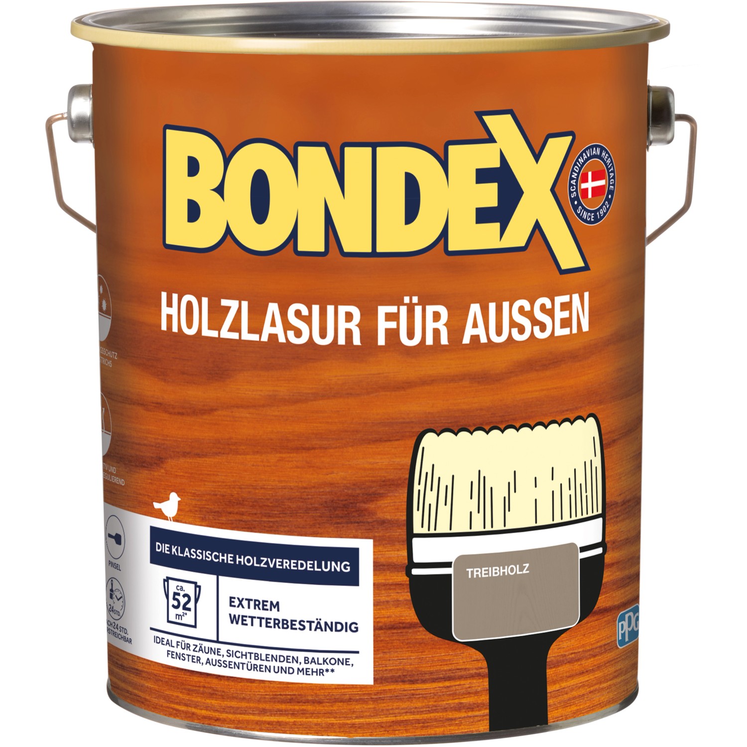 Bondex Holzlasur für Aussen Treibholz 4 l
