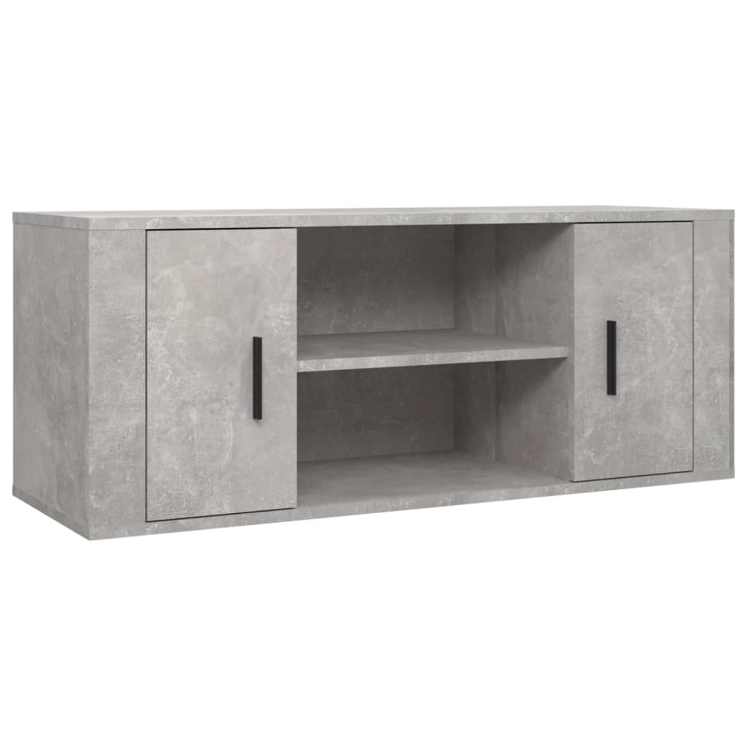 vidaXL TV-Schrank TV-Schrank Betongrau 100x35x40 cm günstig online kaufen