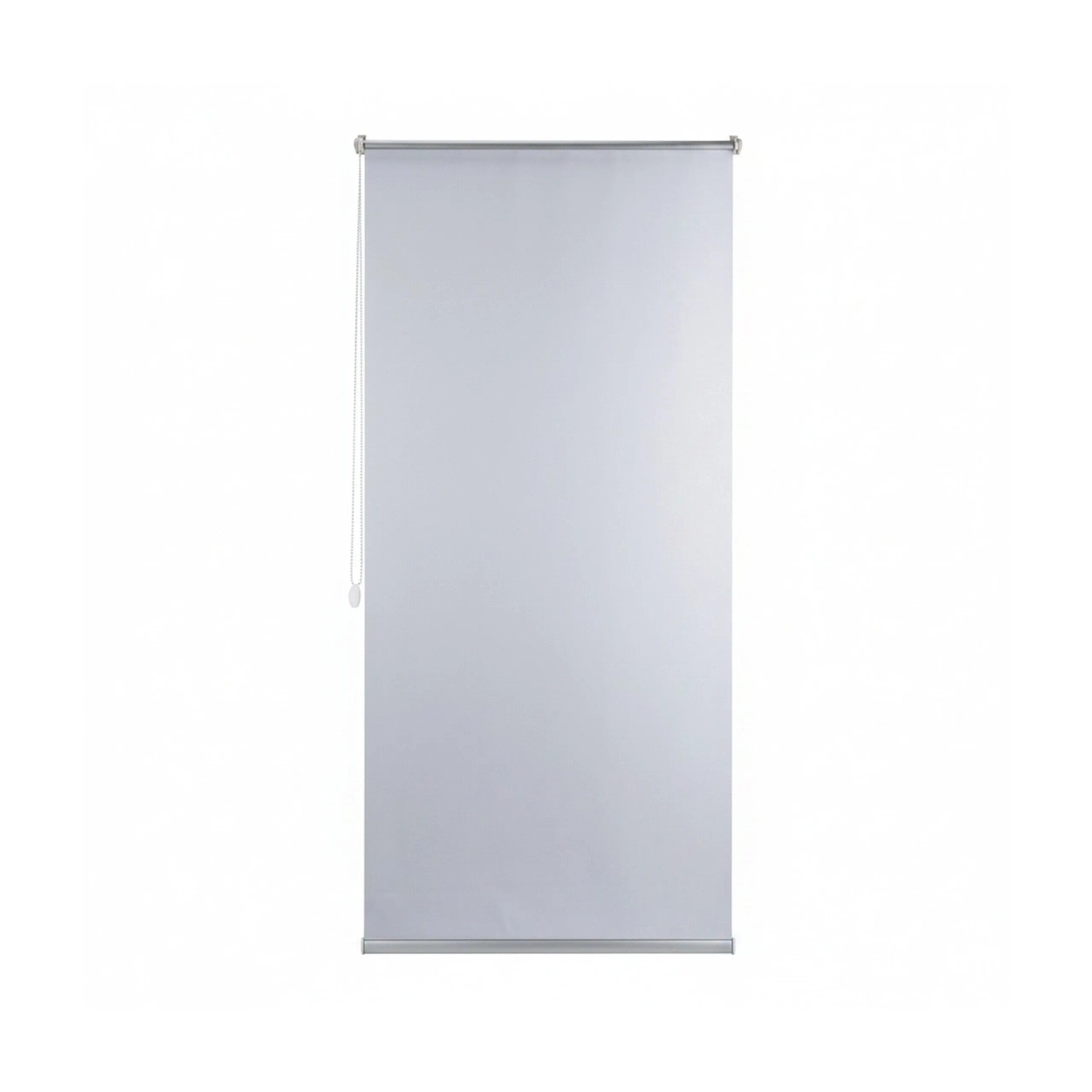 Relaxdays Thermo Verdunklungsrollo Stoff Weiß Blickdicht 90 cm x 160 cm