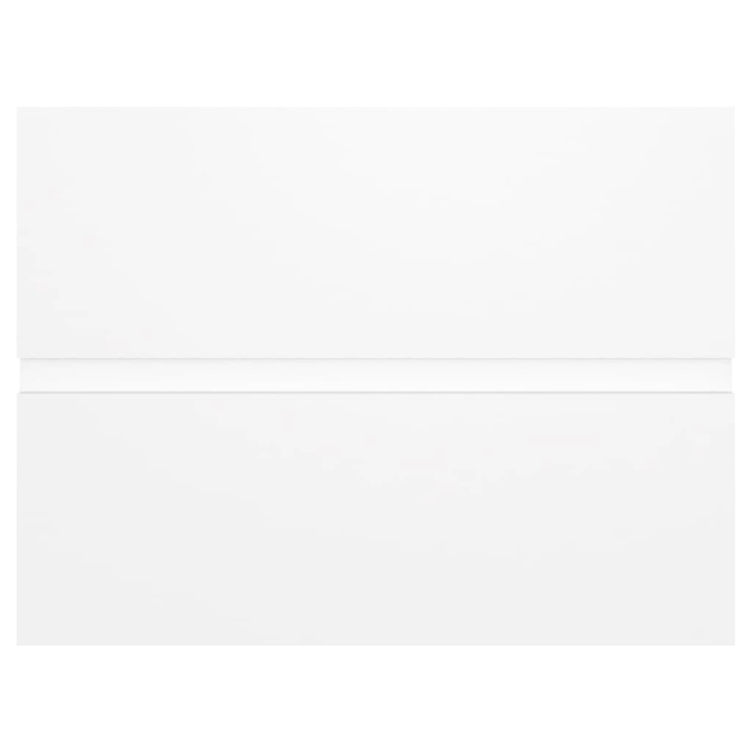 Weißer vidaXL Waschbeckenunterschrank (60x38,5x45 cm) aus Holzwerkstoff für Badmöbel-Sets.