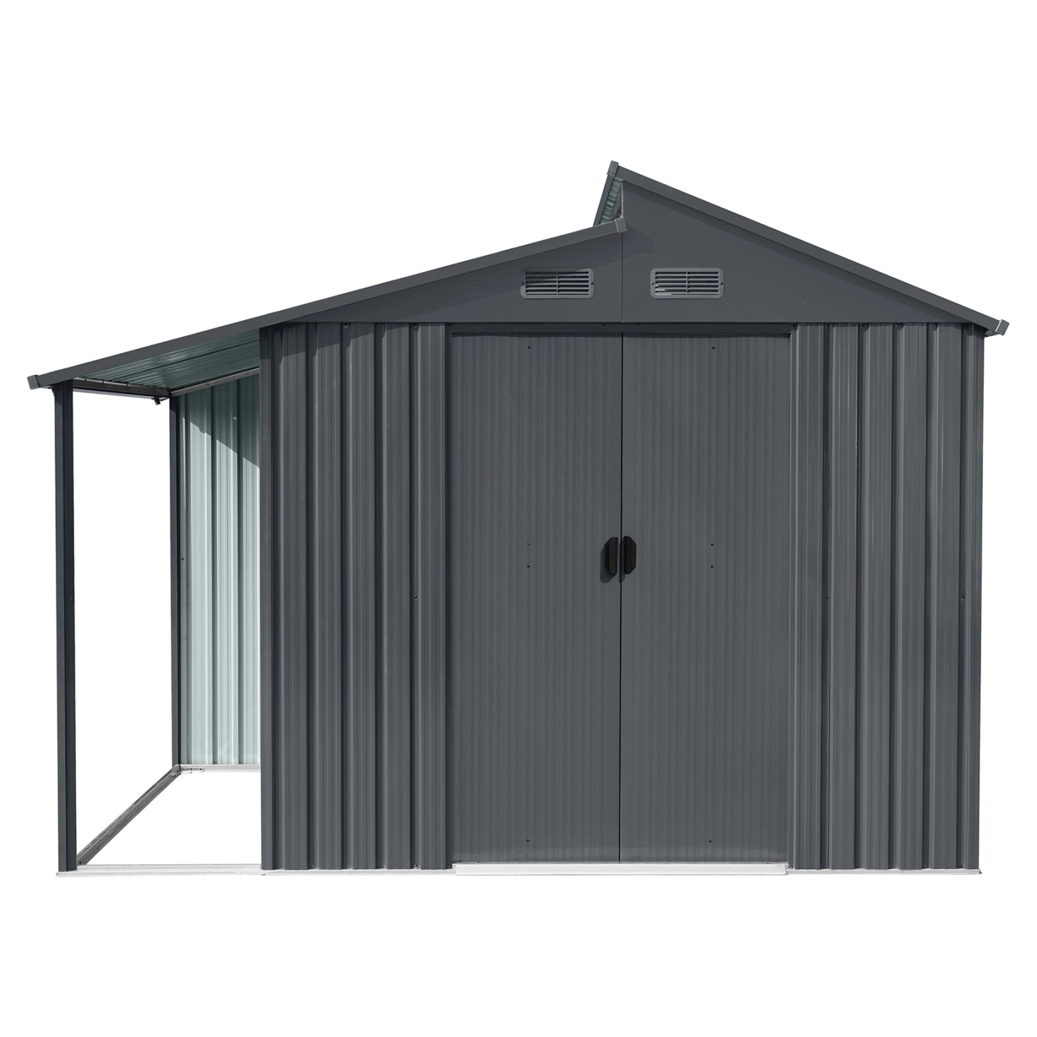 Floraworld Gerätehaus Skylight mit Anbau und Oberlicht 300 cm x 173 cm x 22 günstig online kaufen