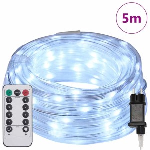 vidaXL Lichtseil mit 120 LEDs Kaltweiß 5 m PVC 42018943
