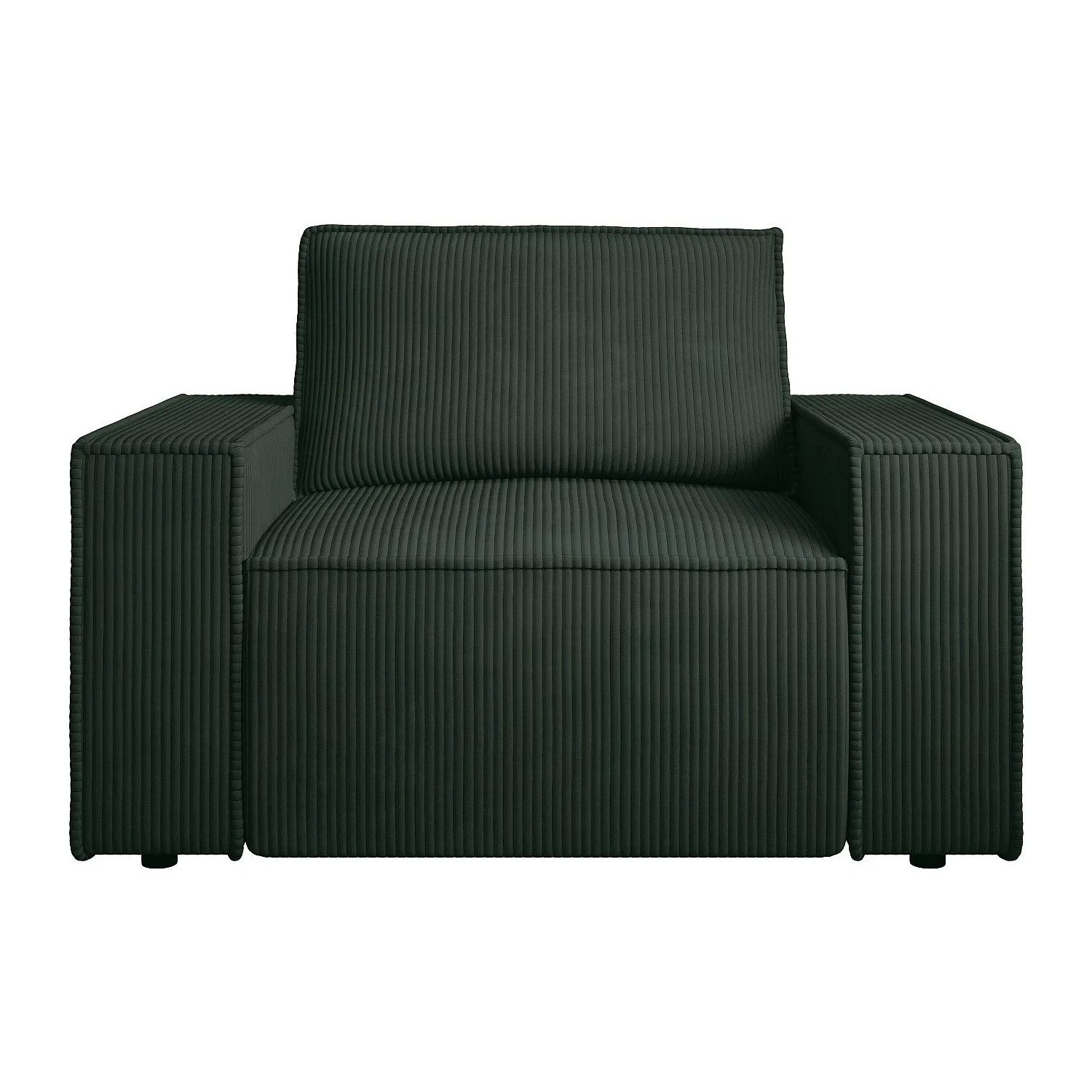 Vente-unique Sessel Mit Gerader Rückenlehne Amelia Tannengrün 120 cm