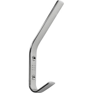 Glänzender, verchromter Wandhaken 1606 aus Metall für die Wandmontage.