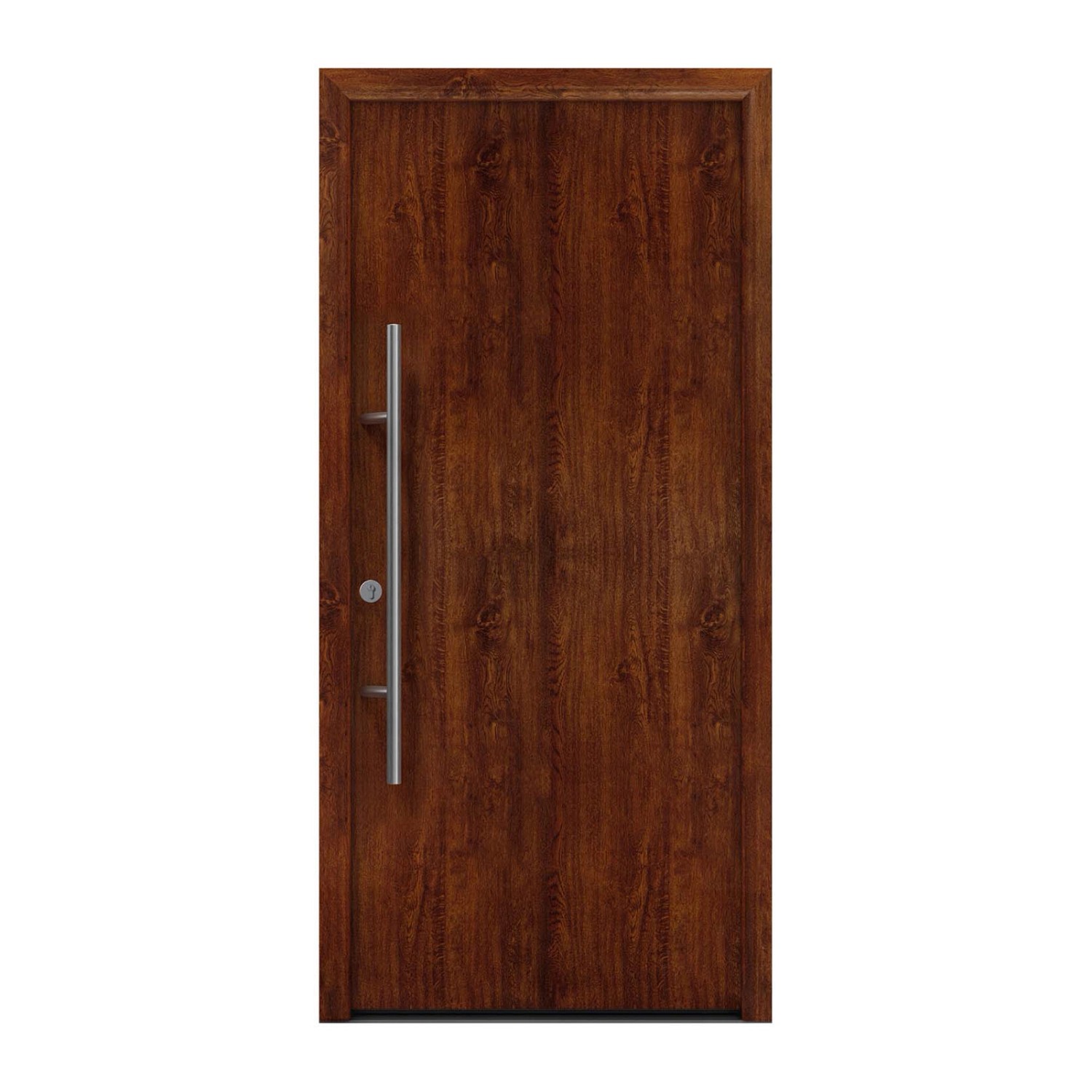 EcoStar Haustür Isopro Secur IPS 010 Dark Oak 110 cm x 210 cm DIN L günstig online kaufen