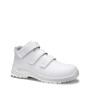 Weißer Jori Sicherheitsschnürstiefel JoClean Strap Mid ESD S3 Gr. 48 für Arbeitsschutz.