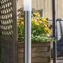 Edelstahl Außenleuchte Kinna, eine moderne Wegeleuchte für den Garten oder die Terrasse.