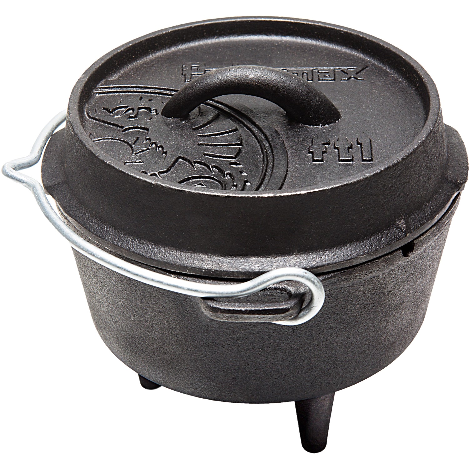 Petromax Dutch Oven FT1 Schwarz mit Standfüßen ca. 1,1 l