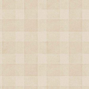 Karierte Vliestapete im Landhausstil in Beige für Wohn- und Esszimmer.