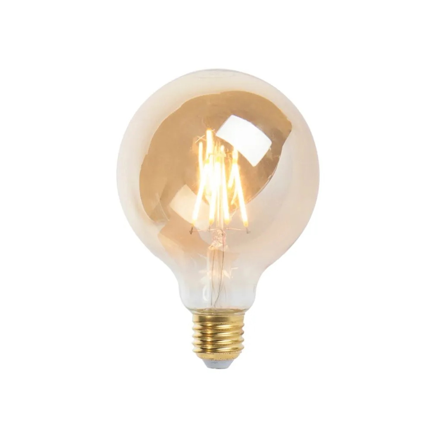 LUEDD E27 Dimmbare LED Lampe G95 Goldline 5W 360,m 2200K