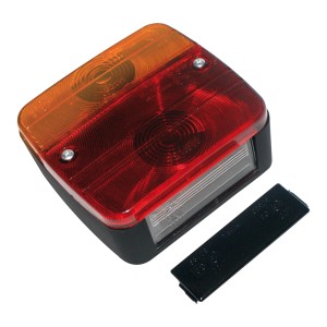Las Schlusslicht für PKW Anhänger mit Rücklicht, Bremslicht, Blinker und Kennzeichenbeleuchtung.