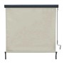 MCW Vertikalmarkise F42, 250x180cm, in Creme-Beige mit Handkurbel. Sonnenschutz für Fenster oder Balkon.