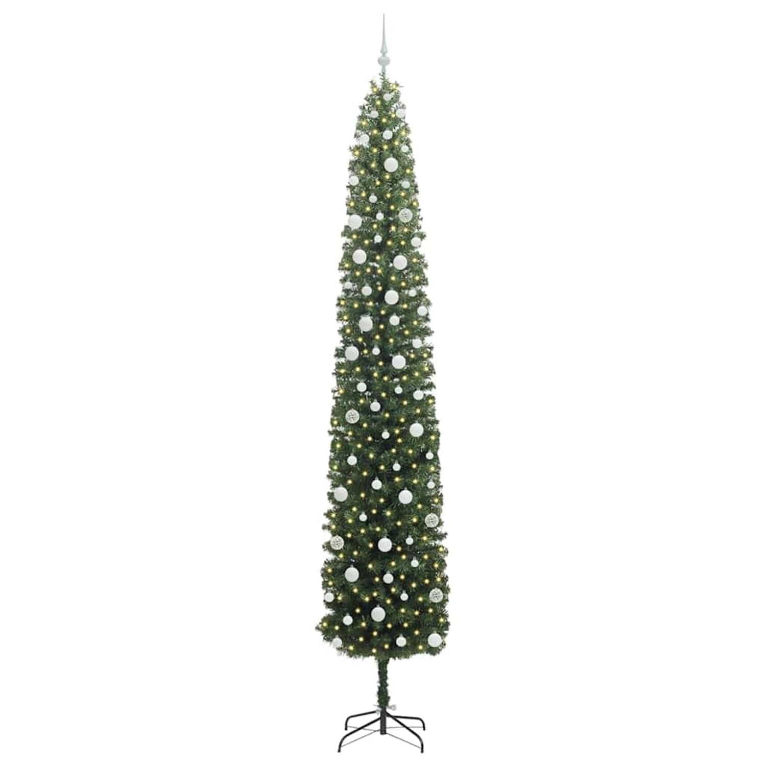 vidaXL Künstlicher Weihnachtsbaum mit 300 LEDs mit Ständer Grün 270 cm 3394981