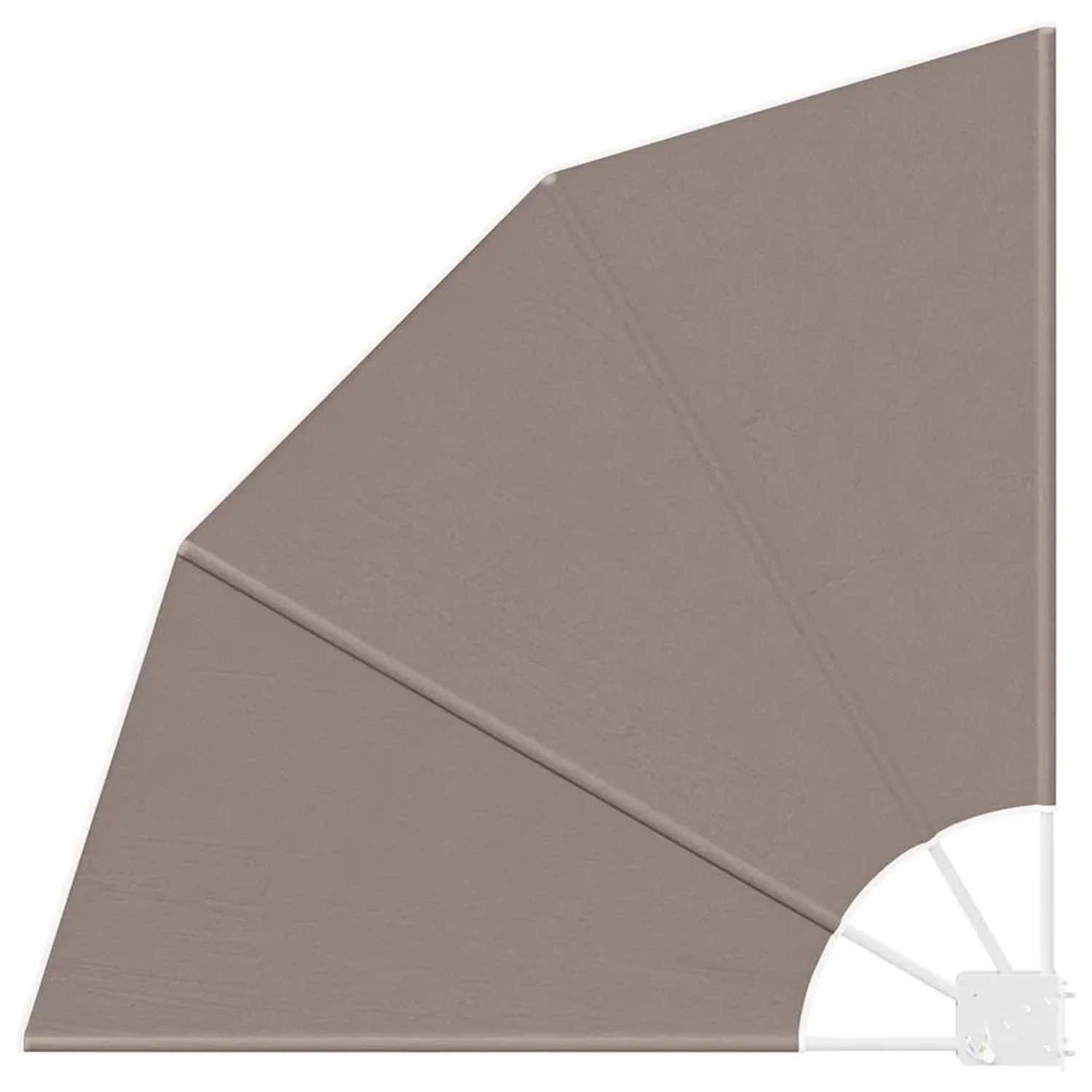vidaXL Balkon Sichtschutz Taupe 115 x 115 cm Polyester 42000909 günstig online kaufen
