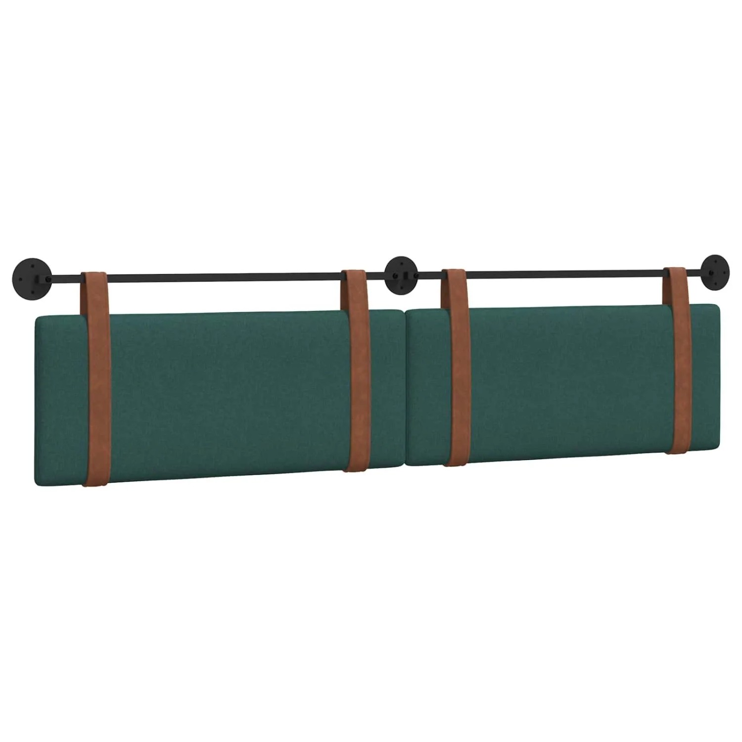 vidaXL Hängevorderseite Uni Dunkelgrün 210 x 55 x 5 cm Antikes PU 42031548