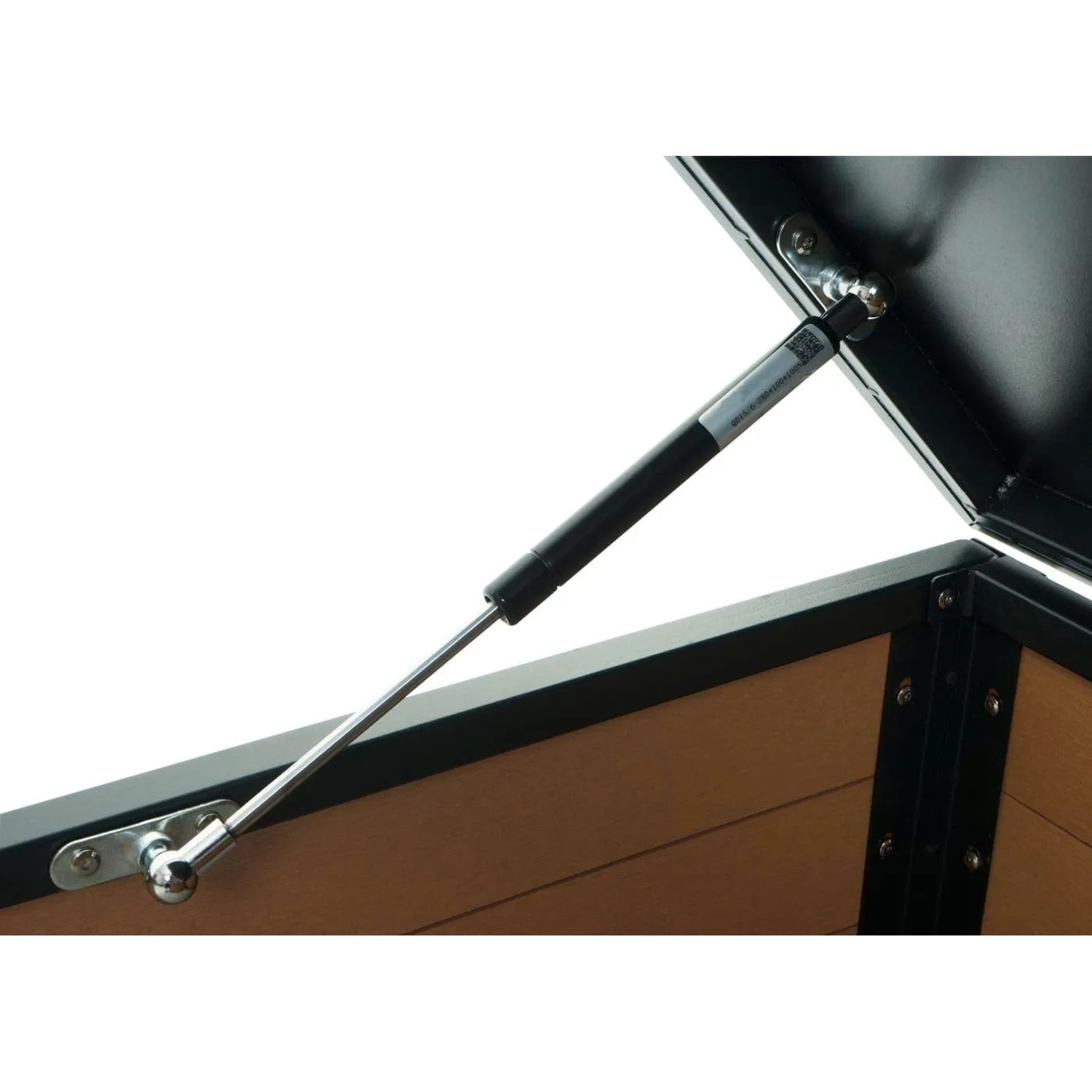 MCW XL Mähroboter-Garage mit Deckel L45 WPC Metall 43x70x90cm Eiche-Optik_5