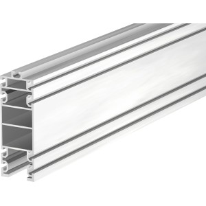 Traverse XXL für Poolabdeckung, silbernes Aluminiumprofil im Detail.
