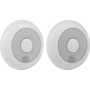 2er Set Smartwares Funk-Rauchwarnmelder RM175RF, vernetzbare Rauchmelder für erhöhte Sicherheit.