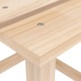 Detailansicht: vidaXL Adirondack Tisch aus Tannenholz, Teil der Gartenmöbel-Garnitur.