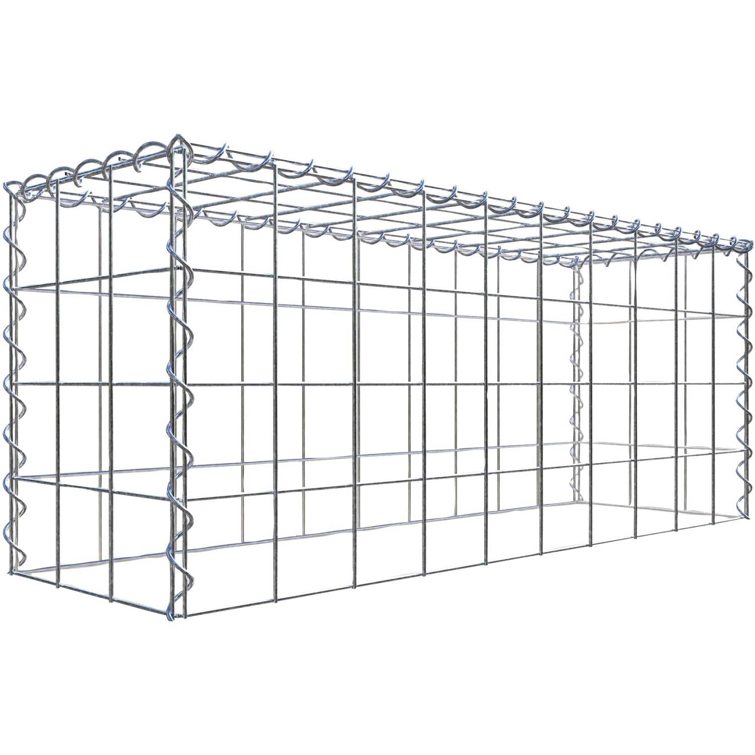 Thumbnail - Gabiona Gabione-Anbaukorb Typ 3 40 x 100 x 30 cm Maschenw 10 x 10 cm