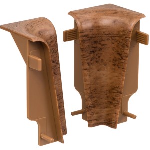 Living by Haro Innenecken Nussbaum Dunkel, 2 Stück für Sockelleisten