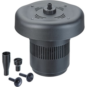 Pontec PondoClear Island 3000 Schwimmfilterset mit UVC-Vorklärgerät und Fontänenaufsätzen.