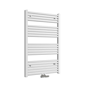 Weißer Emke Badheizkörper 100x60cm, ein Handtuchwärmer/Handtuchtrockner für das Badezimmer.