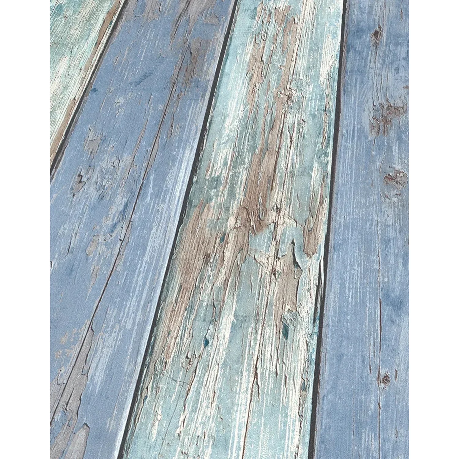 Erismann Vliestapete Imitations 2 Holz Blau mit maritimen Look.