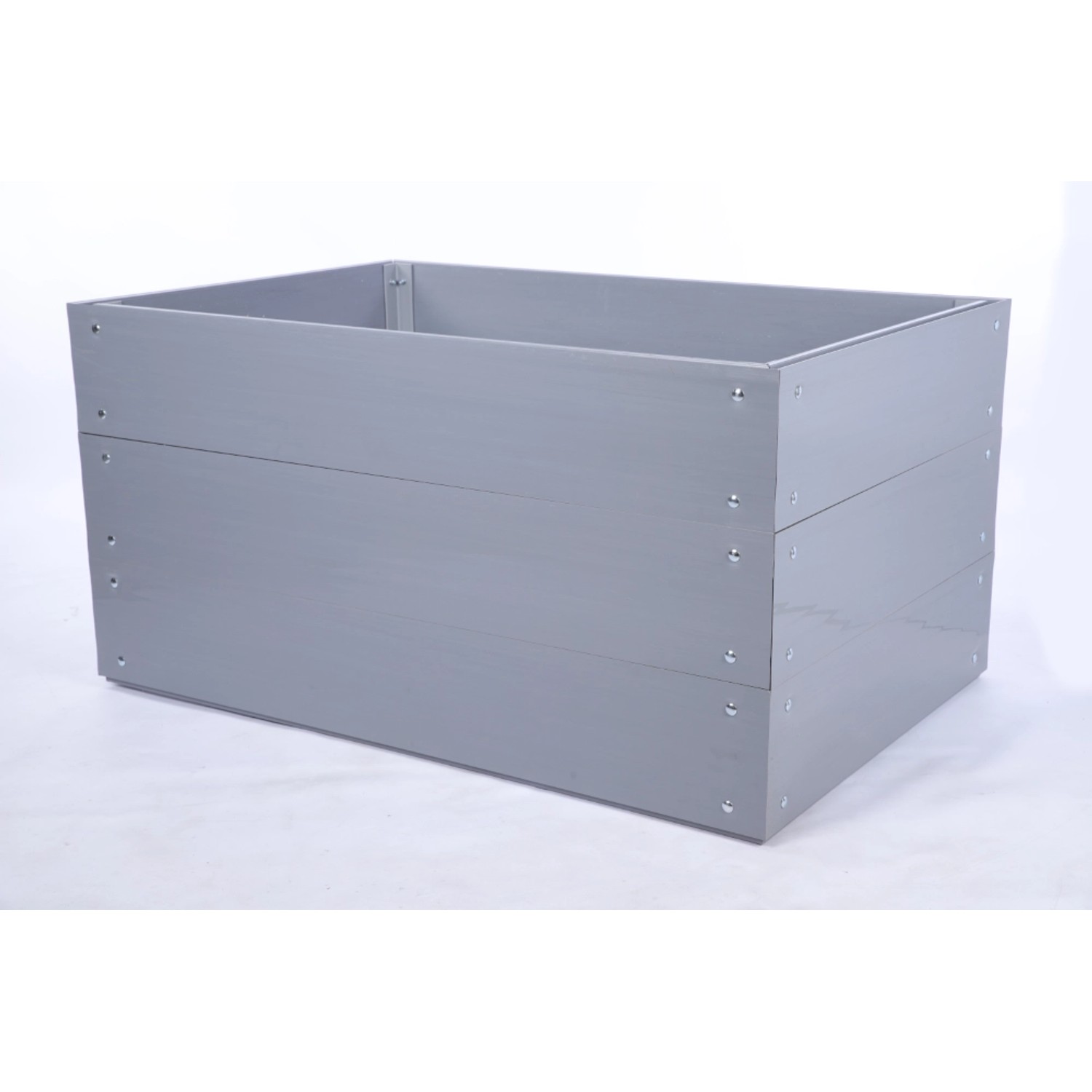 PROREGAL Hochbeete Growline Plast HxBxT 61x120x110cm 3 Ebenen Grau günstig online kaufen