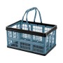 Tontarelli Einkaufskorb Voila, 16 l, schieferblau, faltbar mit Henkel. Aufbewahrungsbox für Einkäufe.
